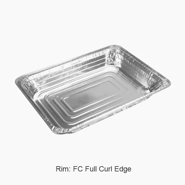 Katta bir martalik alyuminiy folga tovoqlar